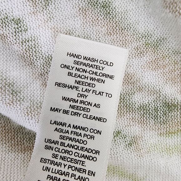 Chico's Cardigan Size 2 Large Open Front Pastel Kiara Paisley Lightweight Boho - Picture 10 of 11